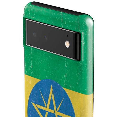Ethiopia Flag Distressed Google Pixel 6 Case